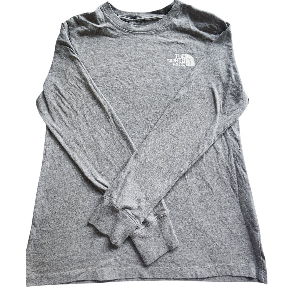 The North‎ Face Womens Grey Long Sleeve Graphic T-Shirt M Never Stop Exploring